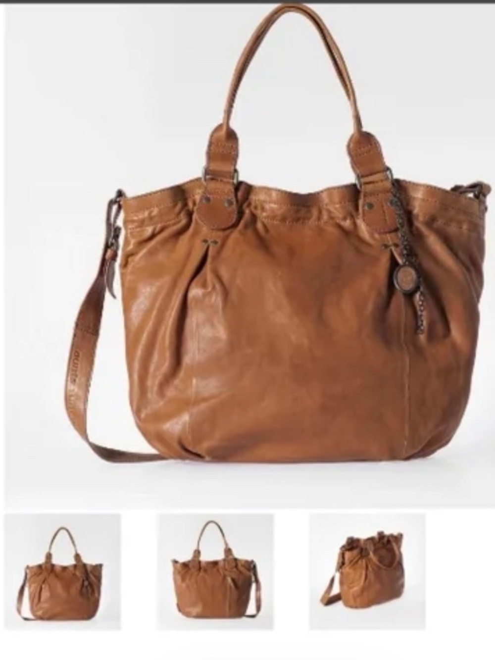 Aunts & Uncles Leather Shoulder Bag